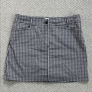 Daily Sports Black and White Gingham Golf Skirt